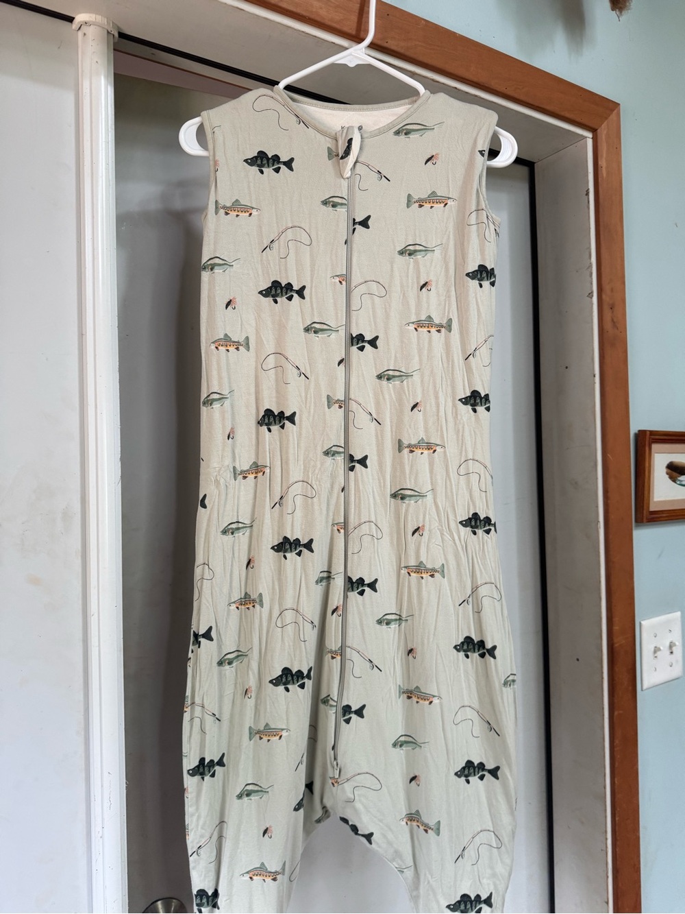Kyte BABY Cream Fish-Print Sleep Sack